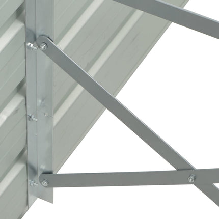 hævet plantekasse 600x80x45 cm galvaniseret stål grøn