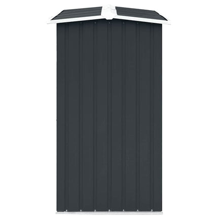 brændeskur 172 x 91 x 154 cm galvaniseret stål antracitgrå