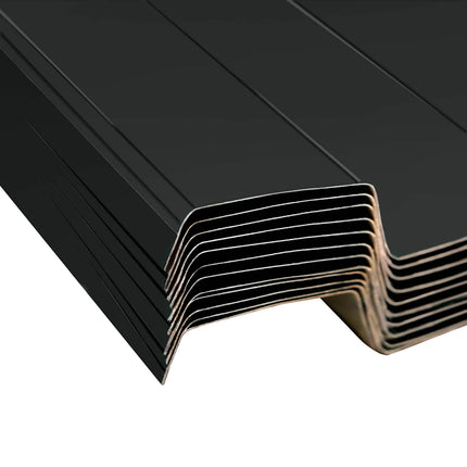 Tagpanel 12 pcs Antracit 129 x 45 cm Galvaniseret stål