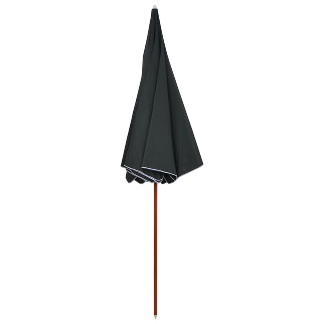parasol med stålstang 300 cm antracitgrå