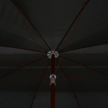 parasol med stålstang 300 cm antracitgrå