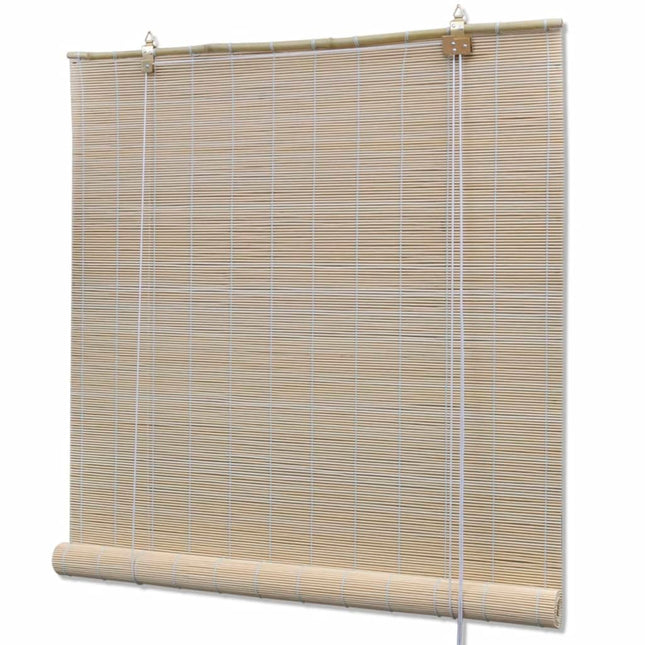 rullegardiner 2 stk. 120x160 cm naturlig bambus