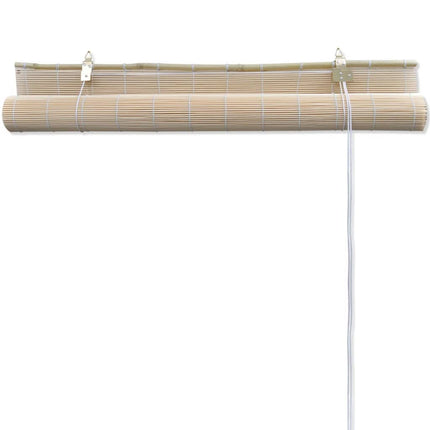 rullegardiner 2 stk. 120x160 cm naturlig bambus