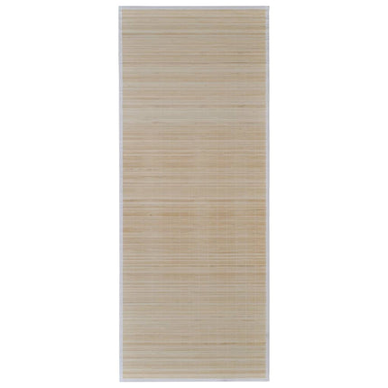 bambusmåtter 2 stk. 120x180 cm rektangulær naturfarvet