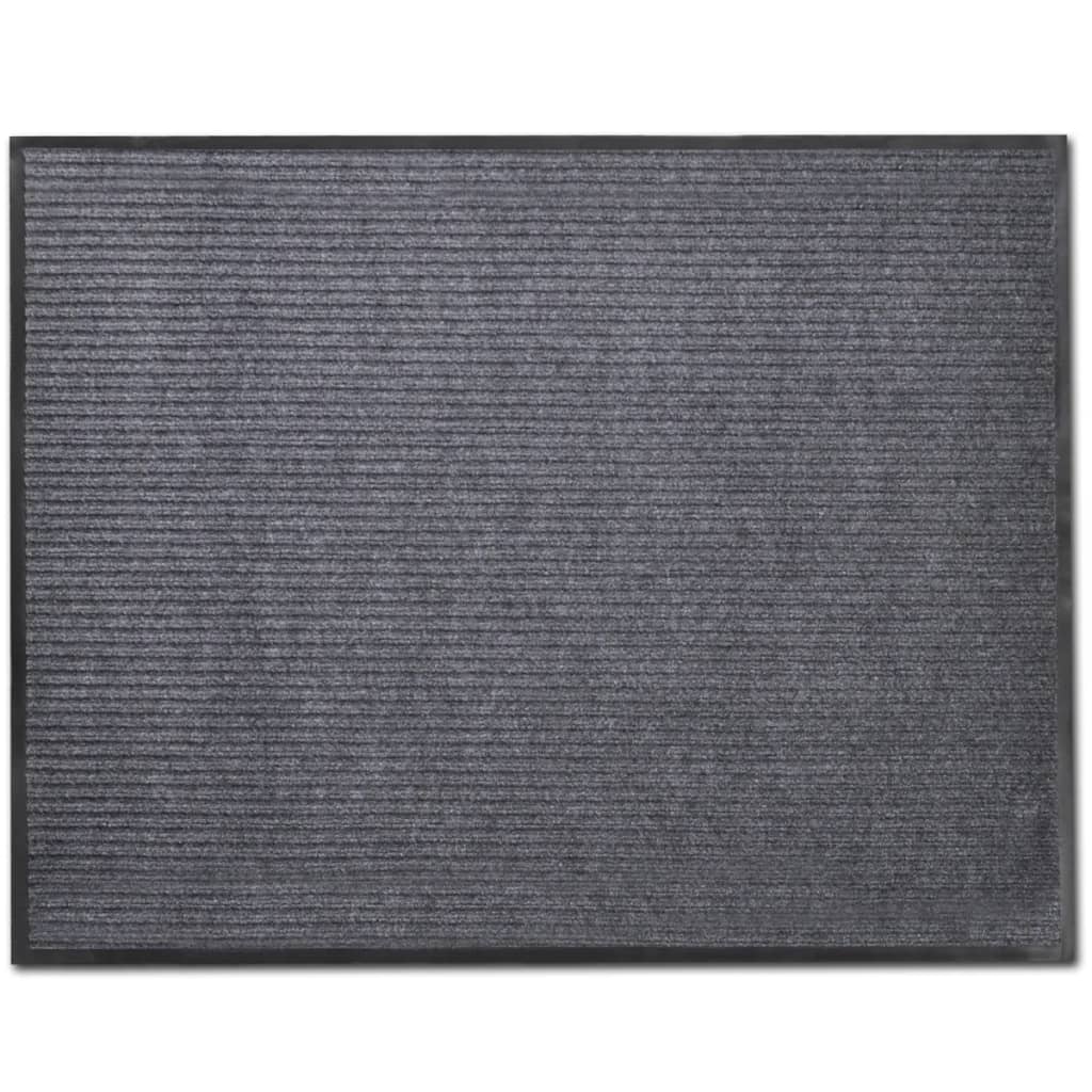 dørmåtter 2 stk. 90 x 60 cm PVC grå