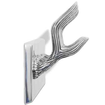 knagerækker 4 stk. aluminium sølvfarvet