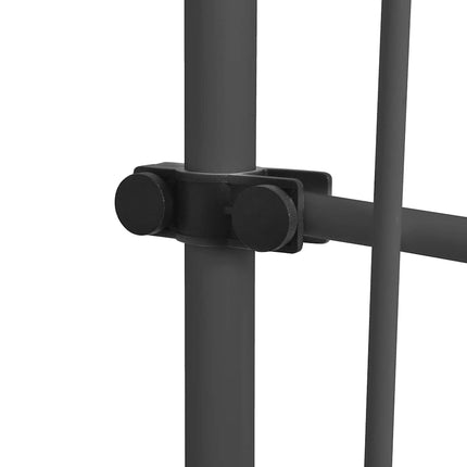 markise m. LED-lys manuel betjening 350 cm antracitgrå