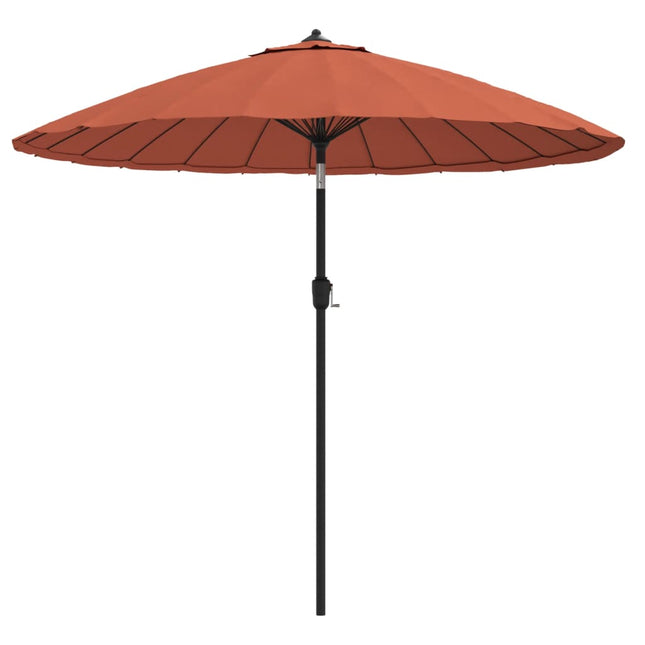 parasol med aluminiumstang 250 cm terrakotta