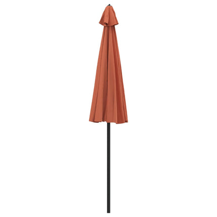 parasol med aluminiumstang 270 cm terrakotta