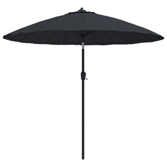 parasol med aluminiumstang 270 cm sort