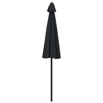 parasol med aluminiumstang 270 cm sort