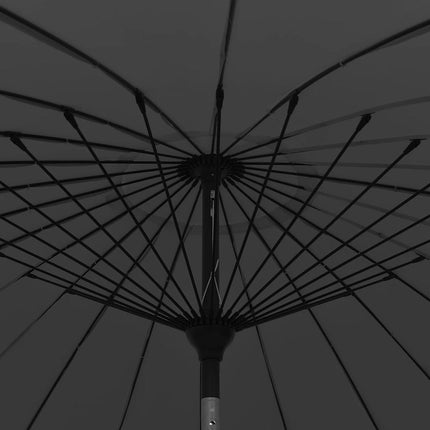 parasol med aluminiumstang 270 cm sort