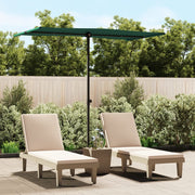 haveparasol med aluminiumstang 180x110 cm grøn