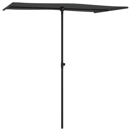 haveparasol med aluminiumstang 180x110 cm antracitgrå
