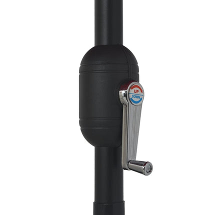 parasol 390 cm metalstang grøn