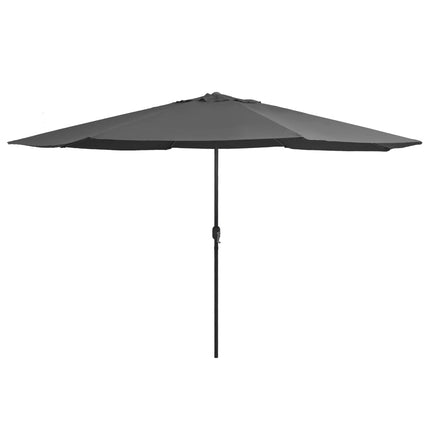parasol 390 cm metalstang antracitgrå