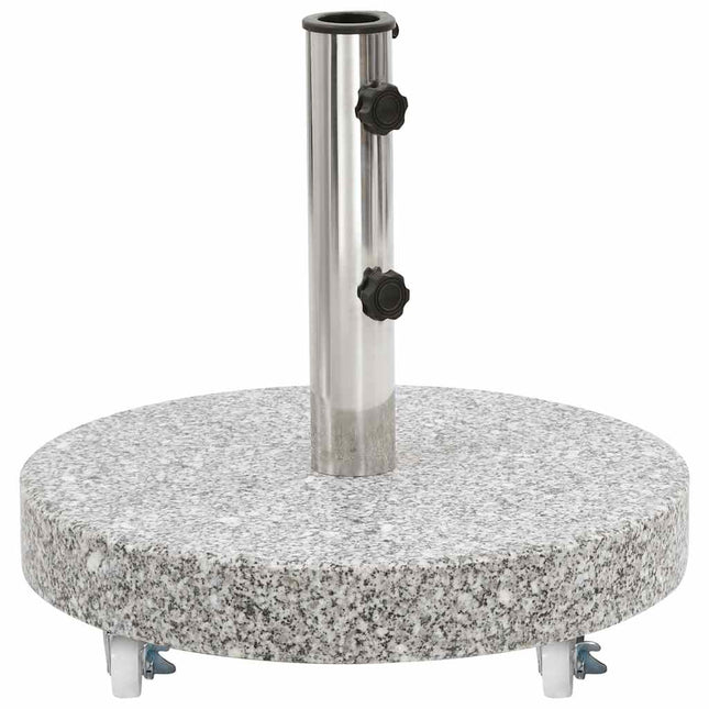 parasolfod 30 kg rund granit grå