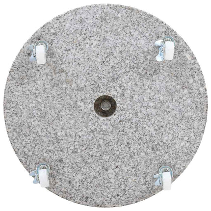 parasolfod 30 kg rund granit grå