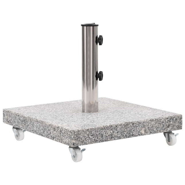 parasolfod 30 kg granit firkantet grå