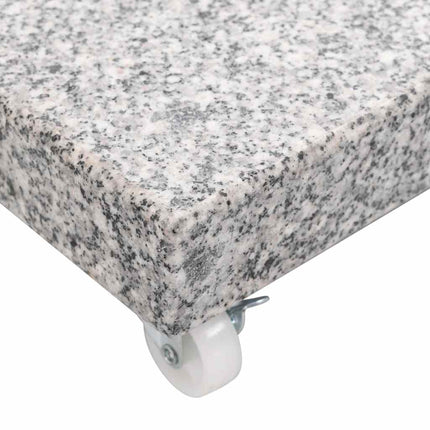 parasolfod 30 kg granit firkantet grå