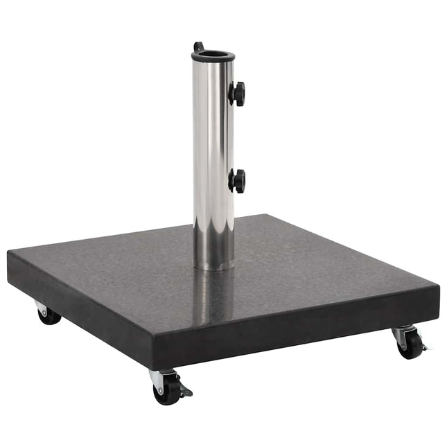parasolfod granit 30 kg firkantet sort