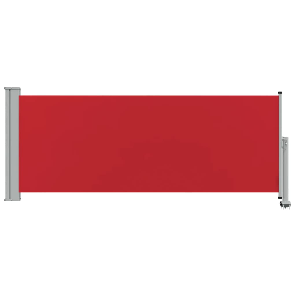 sammenrullelig sidemarkise til terrassen 100 x 300 cm rød