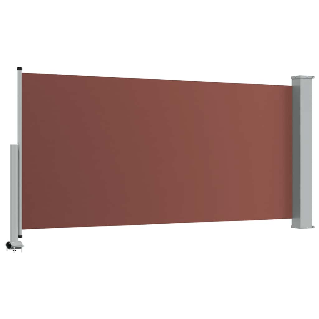 sammenrullelig sidemarkise til terrassen 120 x 300 cm brun
