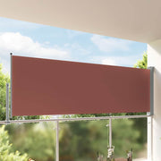 sammenrullelig sidemarkise til terrassen 120 x 300 cm brun