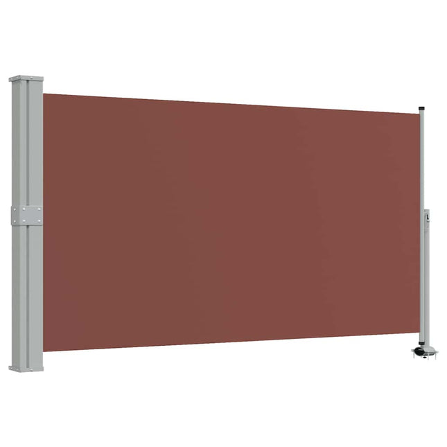 sammenrullelig sidemarkise til terrassen 140 x 300 cm brun