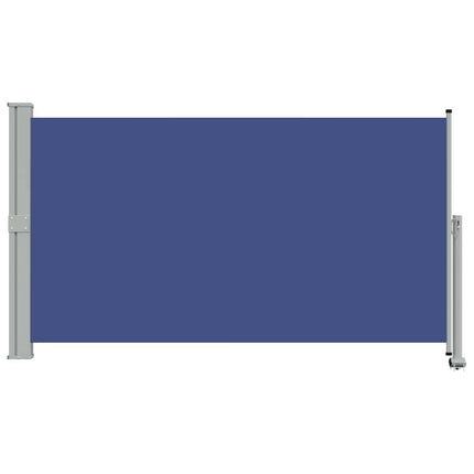sammenrullelig sidemarkise til terrassen 140 x 300 cm blå