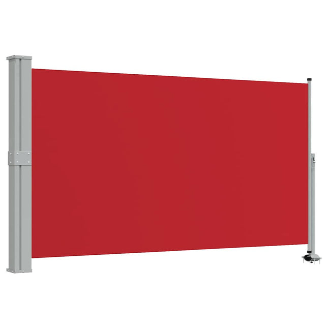 sammenrullelig sidemarkise til terrassen 140 x 300 cm rød
