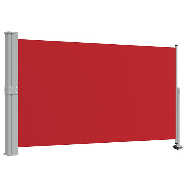 sammenrullelig sidemarkise til terrassen 140 x 300 cm rød