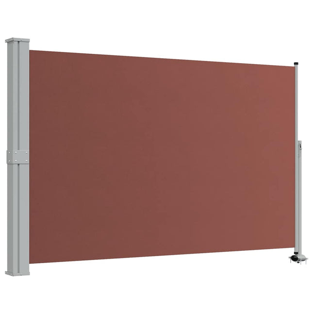 sammenrullelig sidemarkise til terrassen 160 x 300 cm brun
