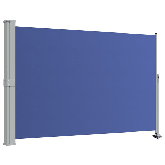sammenrullelig sidemarkise til terrassen 160 x 300 cm blå