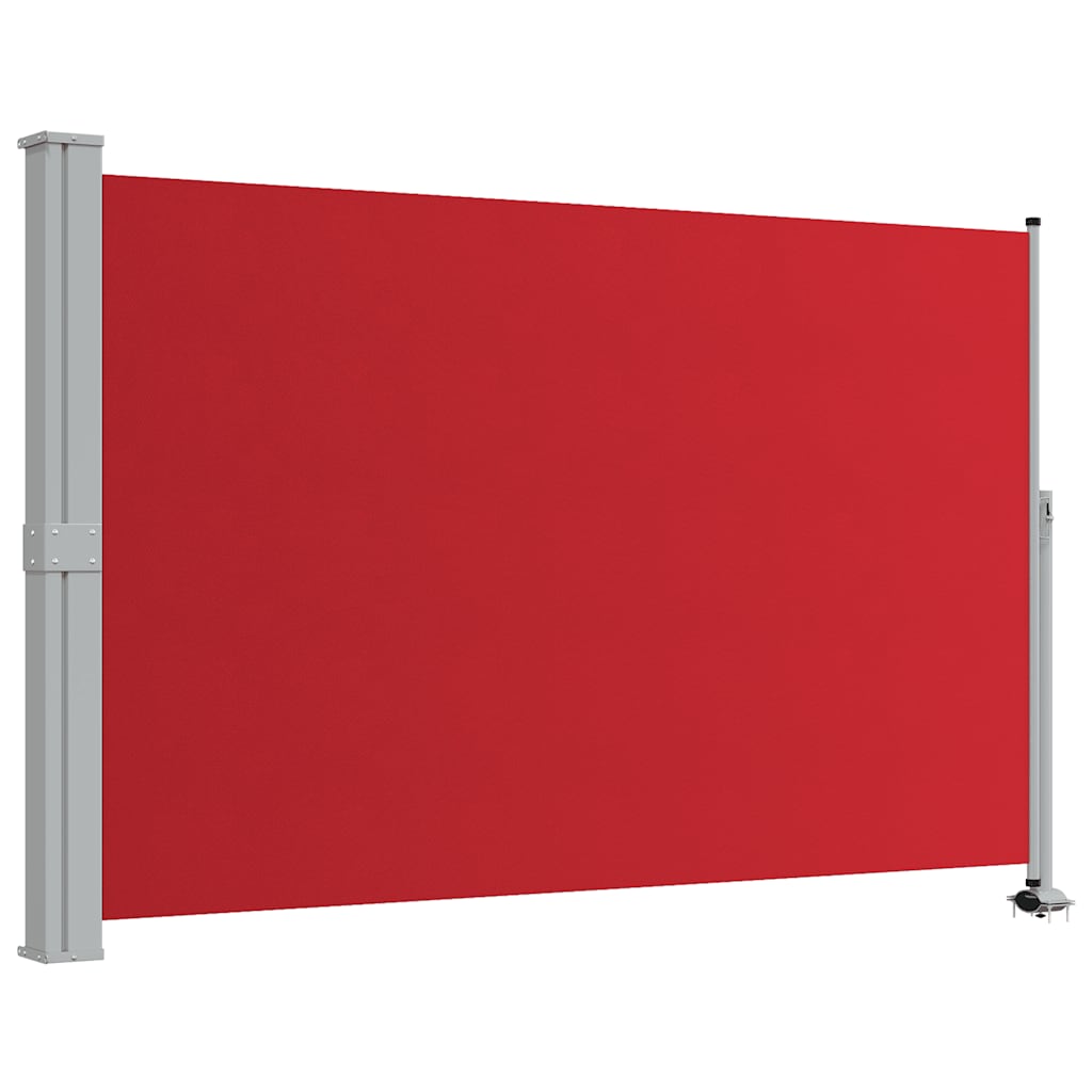 sammenrullelig sidemarkise til terrassen 160 x 300 cm rød