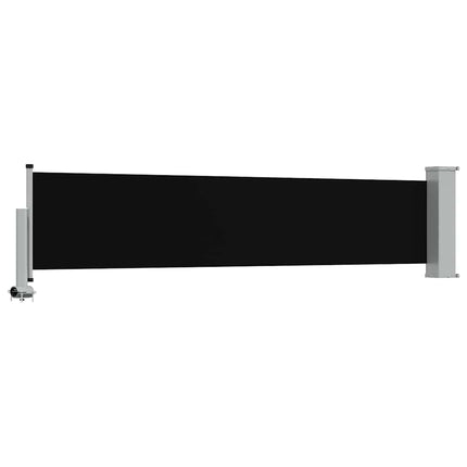 sammenrullelig sidemarkise 60 x 300 cm sort