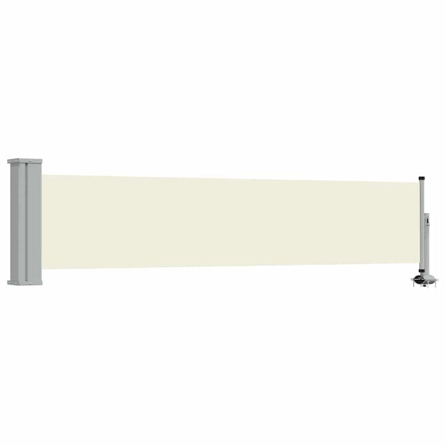 sammenrullelig sidemarkise 60 x 300 cm cremefarvet