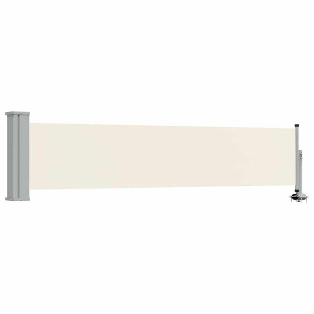 sammenrullelig sidemarkise 60 x 300 cm cremefarvet