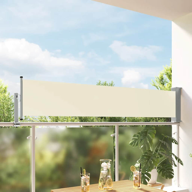 sammenrullelig sidemarkise 60 x 300 cm cremefarvet