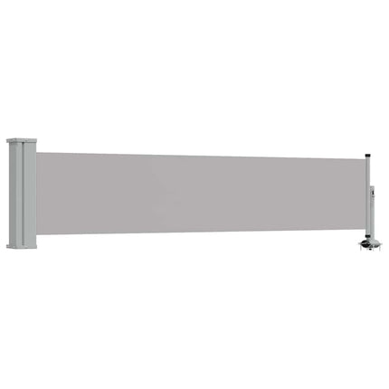 sammenrullelig sidemarkise til terrassen 60 x 300 cm grå