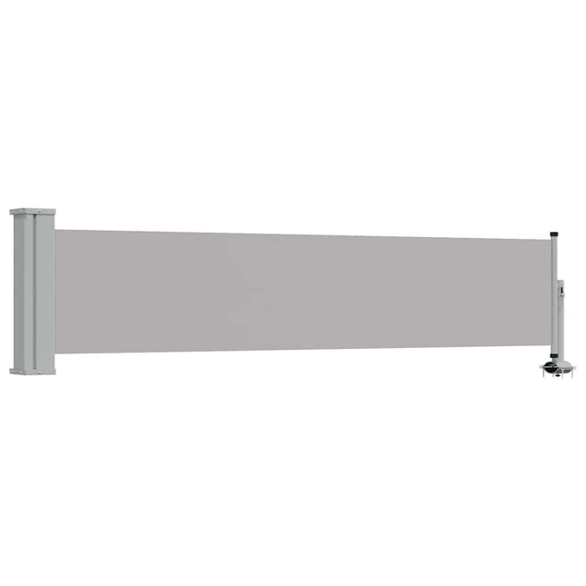 sammenrullelig sidemarkise til terrassen 60 x 300 cm grå