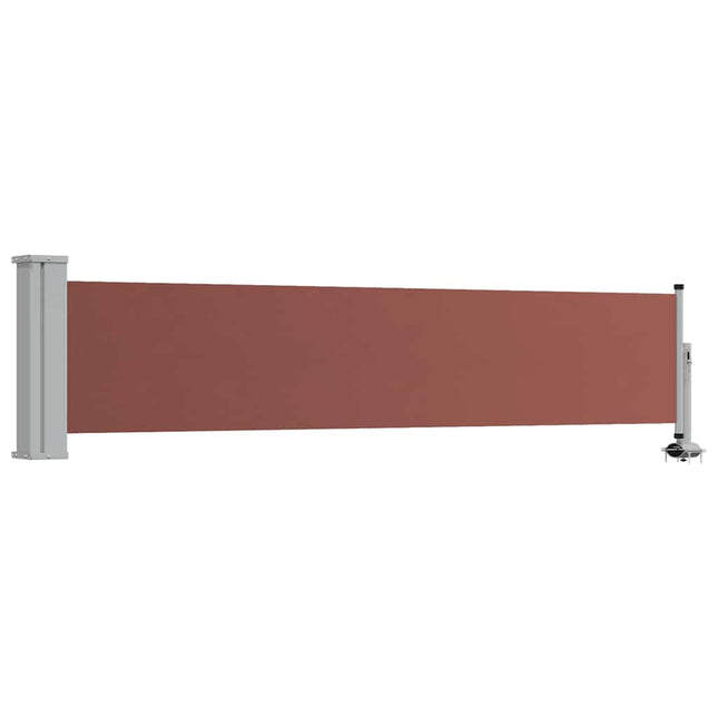 sammenrullelig sidemarkise 60 x 300 cm brun