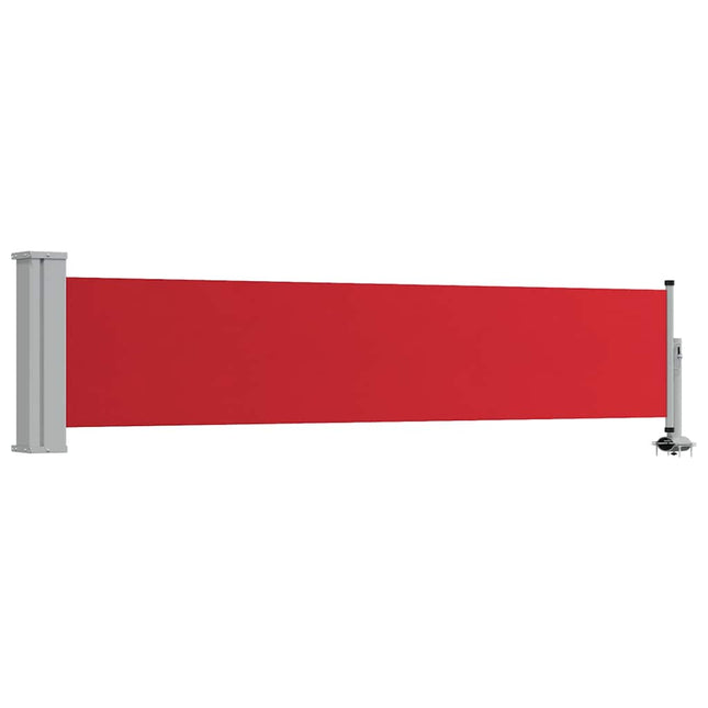 sammenrullelig sidemarkise til terrassen 60x300 cm rød