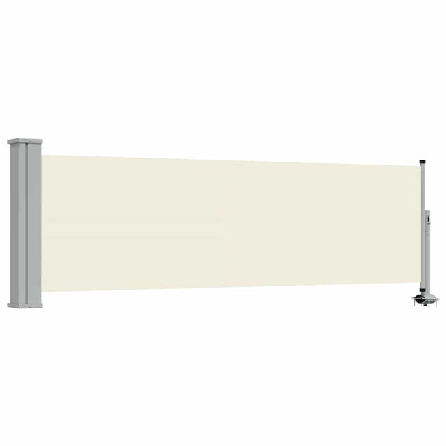 sammenrullelig sidemarkise 80 x 300 cm cremefarvet