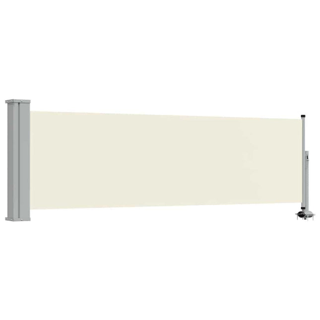 sammenrullelig sidemarkise 80 x 300 cm cremefarvet