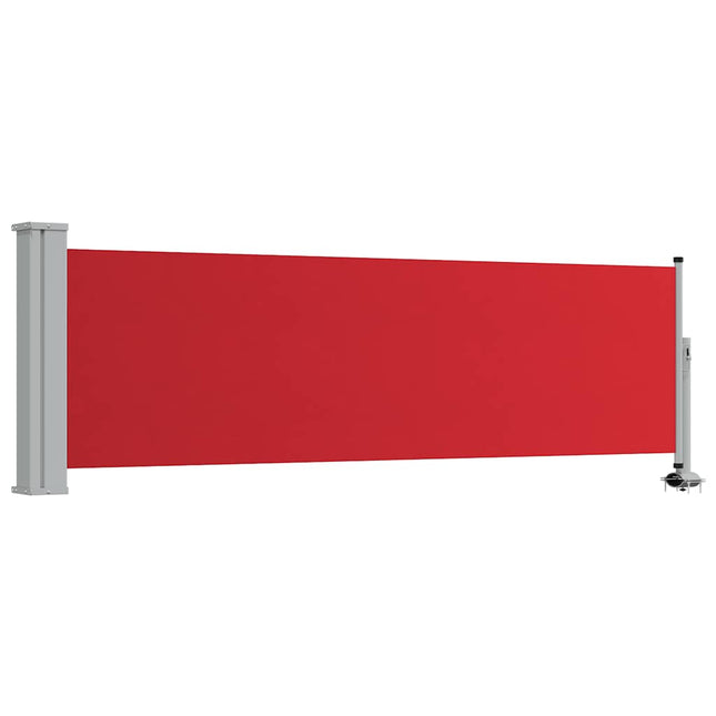 sammenrullelig sidemarkise til terrassen 80x300 cm rød