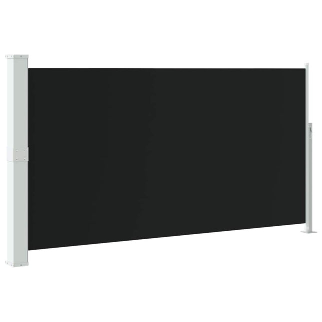 sammenrullelig sidemarkise til terrassen 170 x 300 cm sort
