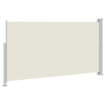 sammenrullelig sidemarkise til terrassen 170x300 cm cremefarvet