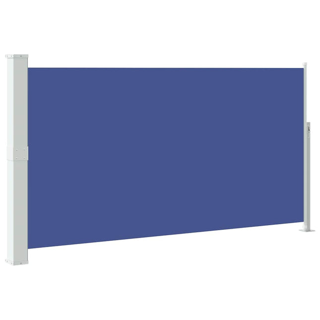 sammenrullelig sidemarkise til terrassen 170 x 300 cm blå