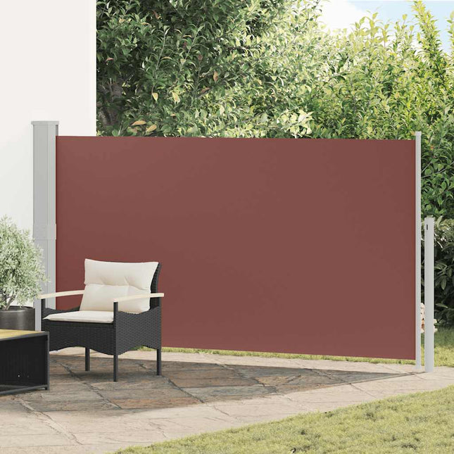 sammenrullelig sidemarkise til terrassen 170 x 300 cm brun